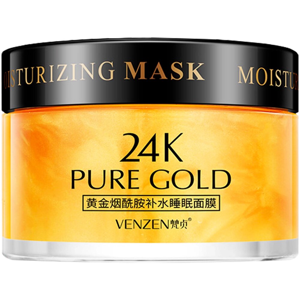 Ночная маска с биозолотом Venzen, омолаживающая, несмываемая, VEZE, 120г от компании Интернет-Магазин "Максимум" - фото 1