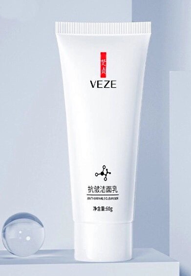 Пептидный гель для умывания с олигопептидом VEZE Anti-wrinkle, глубокоочищающий, Venzen, 60г от компании Интернет-Магазин "Максимум" - фото 1