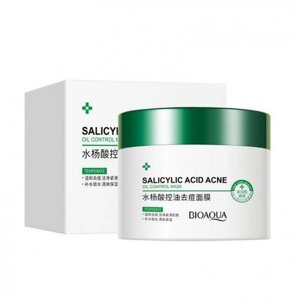 Матирующая маска для лица с Салициловой кислотой SALICYLIC ACID ACNE, BIOAQUA, 120г