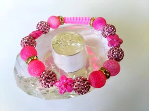 Браслет Shamballa "Летние мотивы" Rose