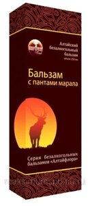 Бальзам С Пантами марала, 250 мл., стекло, Алтайский безалкогольный, Алтайфлора в Санкт-Петербурге от компании Интернет-Магазин "Максимум"