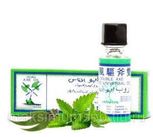 Масляный бальзам обезболивающий, универсальный Double Axe Oil, 3 мл., (эфирное масло)