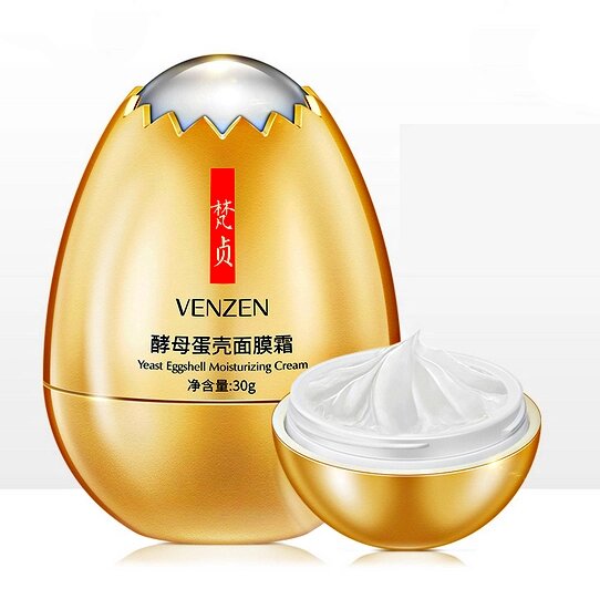 Яичный крем для лица с экстрактом дрожжей VENZEN Yeast Eggshell Moisturizing Cream, 30 гр. - доставка