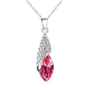 Подвеска с кристаллами Swarovski "Тюльпан"