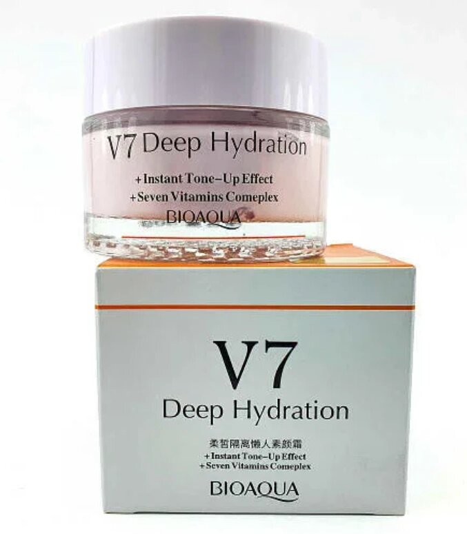 Увлажняющий матирующий крем для лица V7 Deep Hydration, Bioaqua, 50g от компании Интернет-Магазин "Максимум" - фото 1