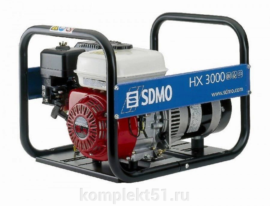 Бензиновый генератор SDMO HX 3000 от компании Cпецкомплект - оборудование для автосервиса и шиномонтажа в Мурманске - фото 1