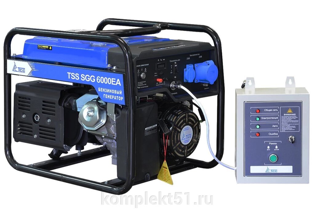 Бензогенератор TSS SGG 6000 EA с АВР от компании Cпецкомплект - оборудование для автосервиса и шиномонтажа в Мурманске - фото 1