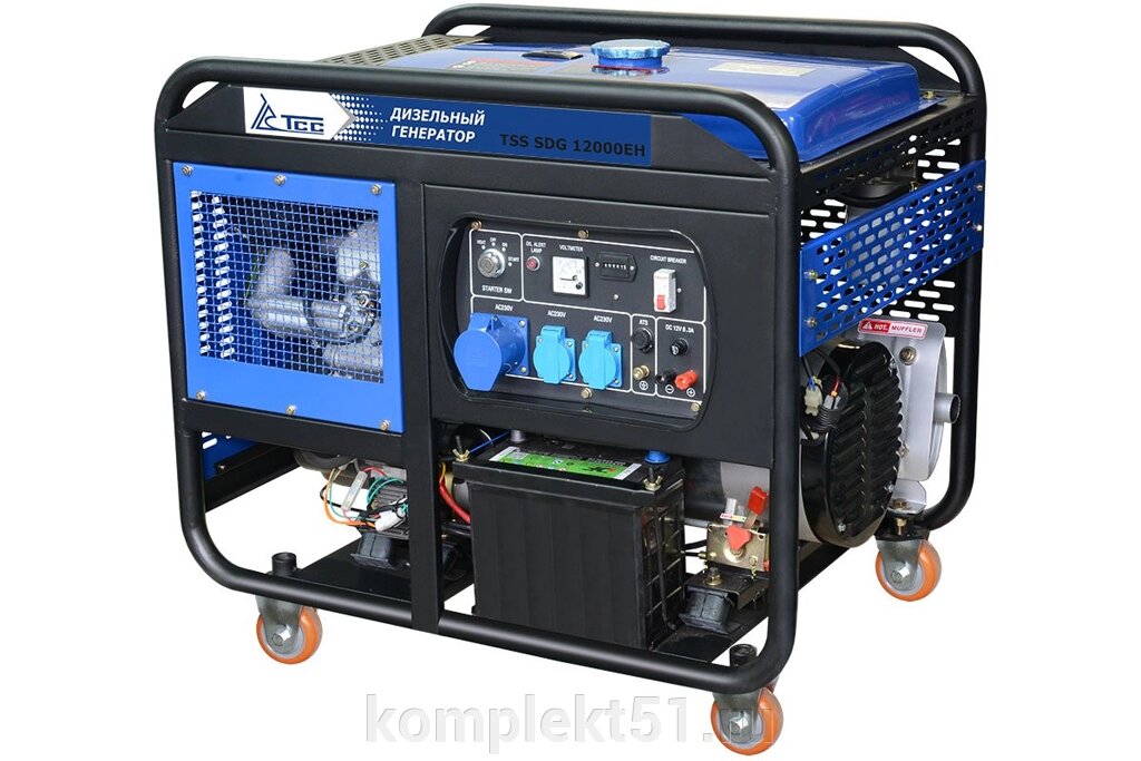 Дизель генератор TSS SDG 12000EH от компании Cпецкомплект - оборудование для автосервиса и шиномонтажа в Мурманске - фото 1