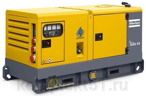 Дизельный генератор Atlas Copco QAS 30 от компании Cпецкомплект - оборудование для автосервиса и шиномонтажа в Мурманске - фото 1