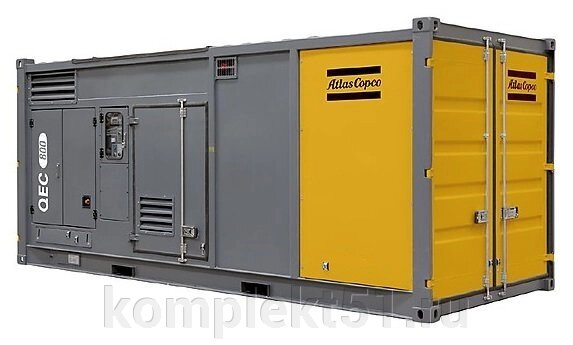 Дизельный генератор Atlas Copco QEC 800 с АВР от компании Cпецкомплект - оборудование для автосервиса и шиномонтажа в Мурманске - фото 1