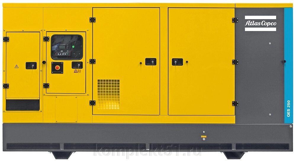 Дизельный генератор Atlas Copco QES 250 с АВР от компании Cпецкомплект - оборудование для автосервиса и шиномонтажа в Мурманске - фото 1