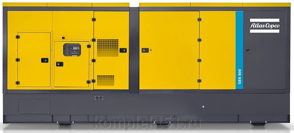 Дизельный генератор Atlas Copco QES 800 с АВР от компании Cпецкомплект - оборудование для автосервиса и шиномонтажа в Мурманске - фото 1