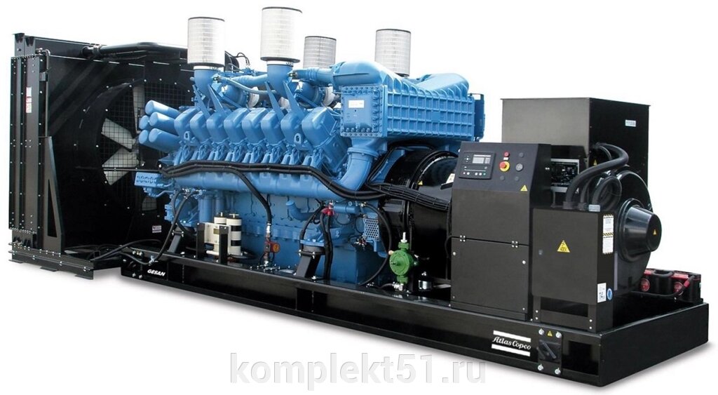 Дизельный генератор Atlas Copco QI 1250 с АВР от компании Cпецкомплект - оборудование для автосервиса и шиномонтажа в Мурманске - фото 1
