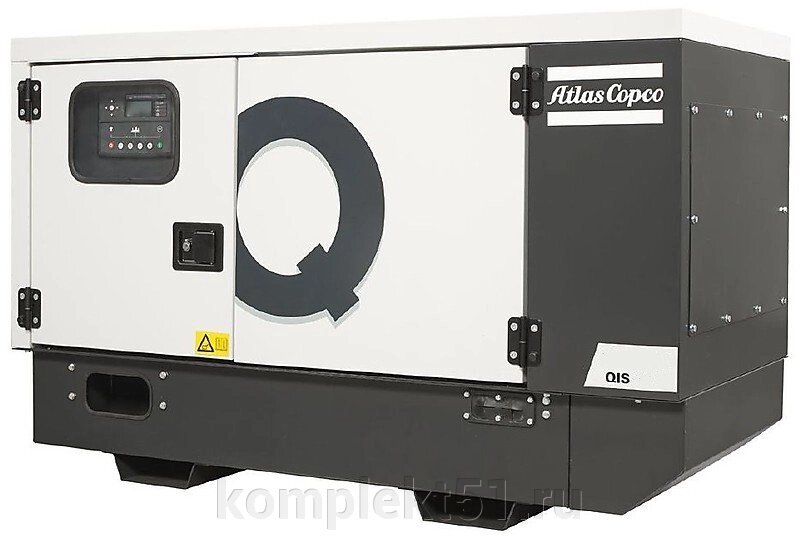 Дизельный генератор Atlas Copco QIS 10 230V в кожухе от компании Cпецкомплект - оборудование для автосервиса и шиномонтажа в Мурманске - фото 1