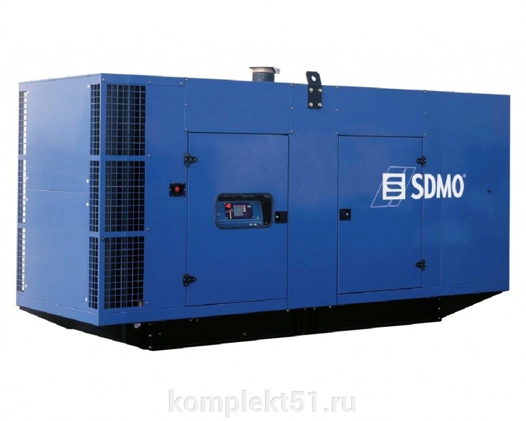 Дизельный генератор SDMO D550 в кожухе от компании Cпецкомплект - оборудование для автосервиса и шиномонтажа в Мурманске - фото 1