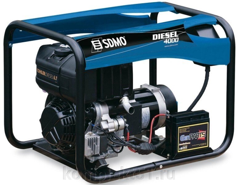 Дизельный генератор SDMO Diesel 4000 от компании Cпецкомплект - оборудование для автосервиса и шиномонтажа в Мурманске - фото 1