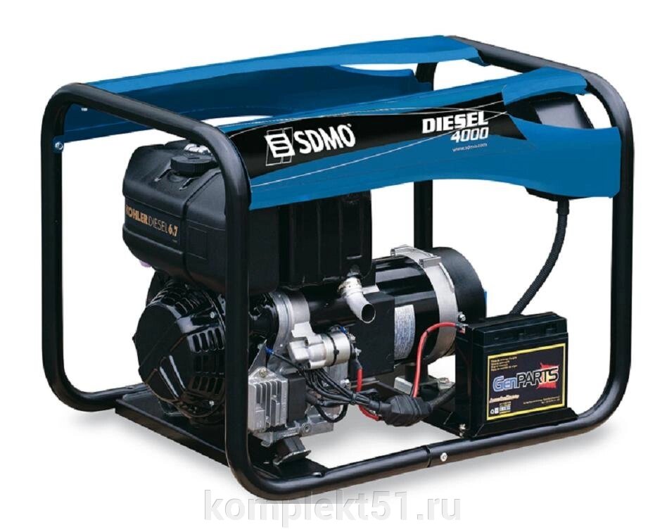 Дизельный генератор SDMO Diesel 4000E от компании Cпецкомплект - оборудование для автосервиса и шиномонтажа в Мурманске - фото 1