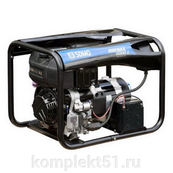 Дизельный генератор SDMO Diesel 6000E от компании Cпецкомплект - оборудование для автосервиса и шиномонтажа в Мурманске - фото 1