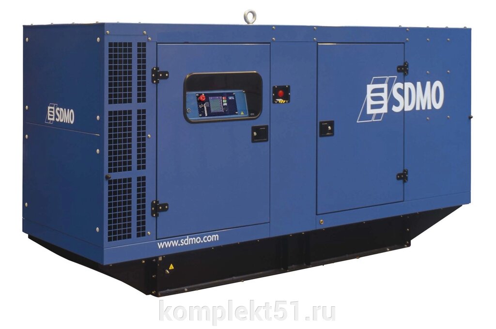 Дизельный генератор SDMO J130K в кожухе от компании Cпецкомплект - оборудование для автосервиса и шиномонтажа в Мурманске - фото 1
