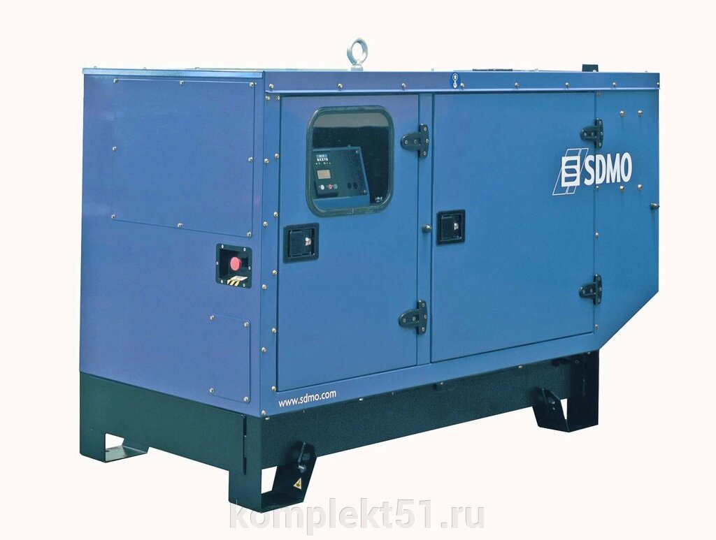 Дизельный генератор SDMO J22 в кожухе от компании Cпецкомплект - оборудование для автосервиса и шиномонтажа в Мурманске - фото 1