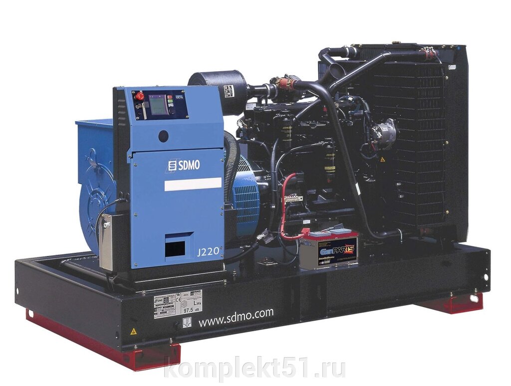Дизельный генератор SDMO J220C2 от компании Cпецкомплект - оборудование для автосервиса и шиномонтажа в Мурманске - фото 1