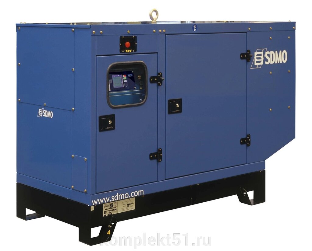 Дизельный генератор SDMO J66C2 в кожухе от компании Cпецкомплект - оборудование для автосервиса и шиномонтажа в Мурманске - фото 1