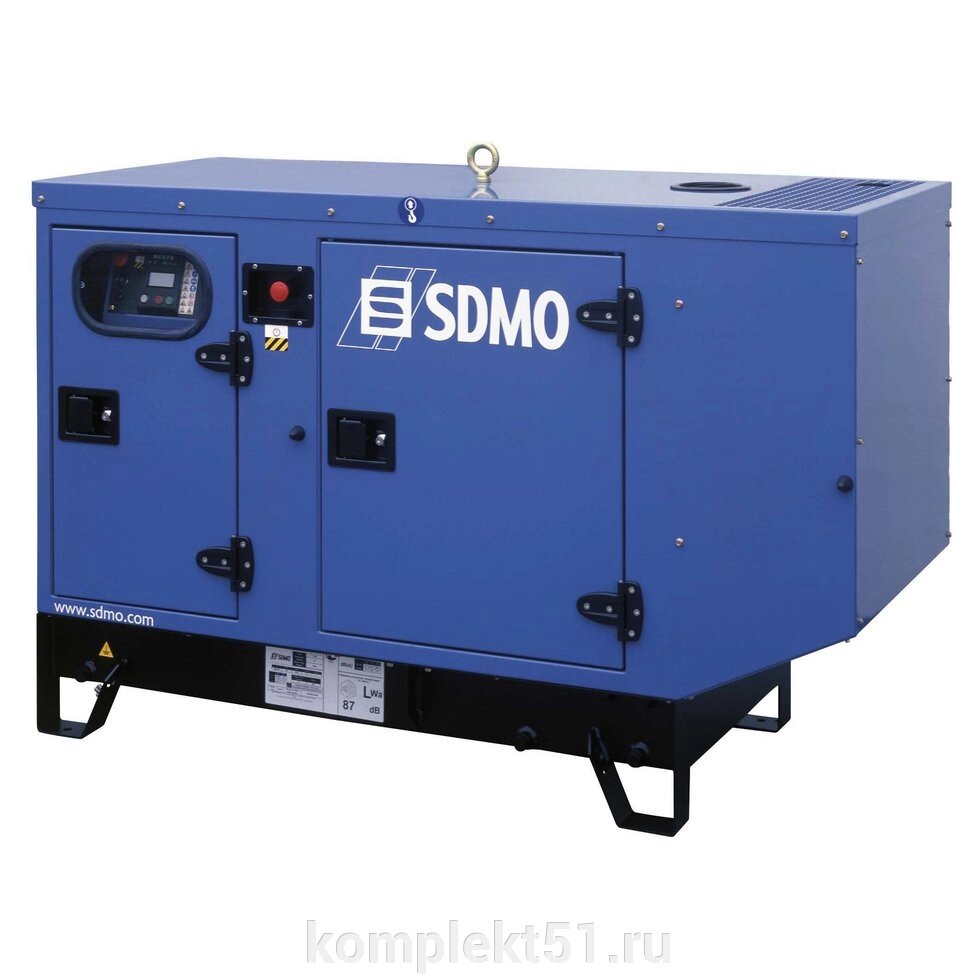 Дизельный генератор SDMO K16 в кожухе от компании Cпецкомплект - оборудование для автосервиса и шиномонтажа в Мурманске - фото 1