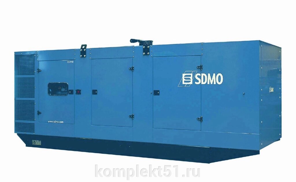 Дизельный генератор SDMO T900 в кожухе от компании Cпецкомплект - оборудование для автосервиса и шиномонтажа в Мурманске - фото 1