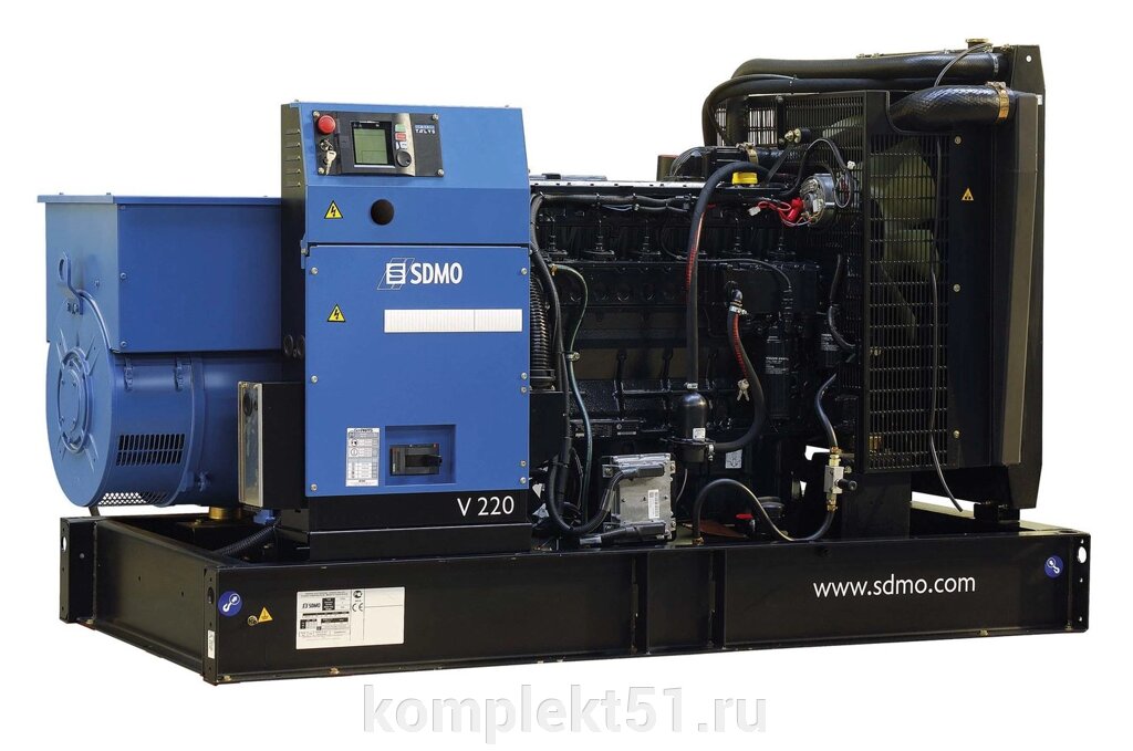 Дизельный генератор SDMO V220C2 от компании Cпецкомплект - оборудование для автосервиса и шиномонтажа в Мурманске - фото 1