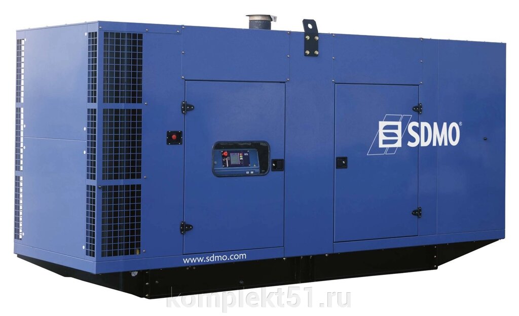 Дизельный генератор SDMO X500C3 в кожухе от компании Cпецкомплект - оборудование для автосервиса и шиномонтажа в Мурманске - фото 1