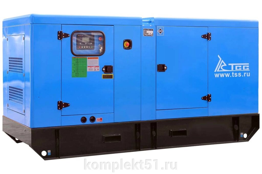 Дизельный генератор ТСС АД-120С-Т400-1РКМ11 в шумозащитном кожухе от компании Cпецкомплект - оборудование для автосервиса и шиномонтажа в Мурманске - фото 1