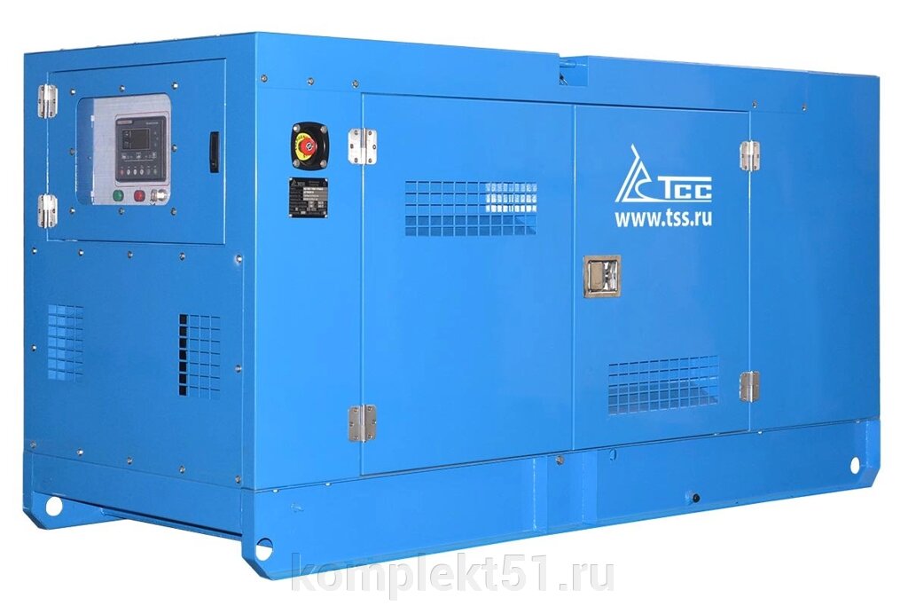 Дизельный генератор ТСС АД-40С-Т400-1РКМ19 в шумозащитном кожухе от компании Cпецкомплект - оборудование для автосервиса и шиномонтажа в Мурманске - фото 1