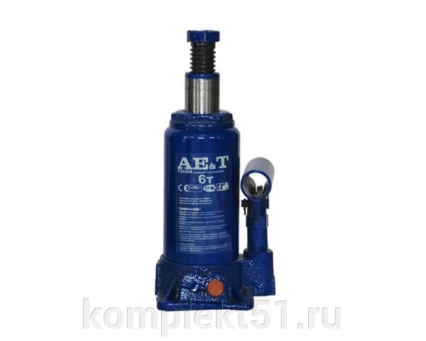 Домкрат бутылочный T20206 AE&T 6т от компании Cпецкомплект - оборудование для автосервиса и шиномонтажа в Мурманске - фото 1