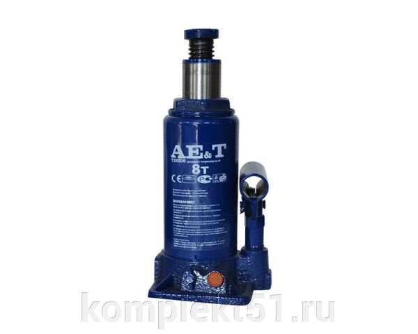 Домкрат бутылочный T20208 AE&T 8т от компании Cпецкомплект - оборудование для автосервиса и шиномонтажа в Мурманске - фото 1
