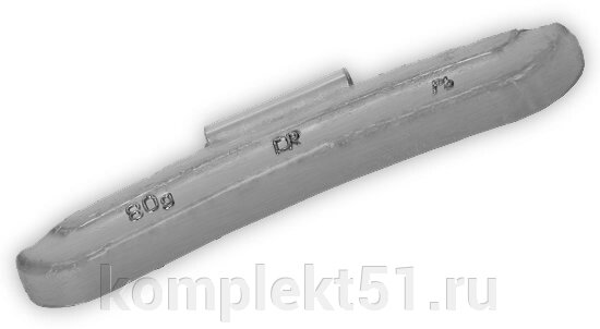 Грузик балансировочный для стальных дисков 80 г (25 шт.) от компании Cпецкомплект - оборудование для автосервиса и шиномонтажа в Мурманске - фото 1