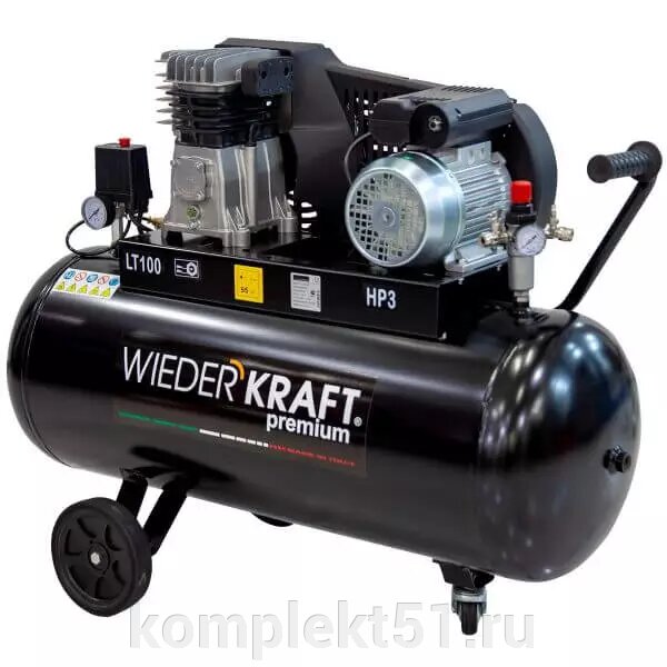 Компрессор WiederKraft WDK-91032 от компании Cпецкомплект - оборудование для автосервиса и шиномонтажа в Мурманске - фото 1