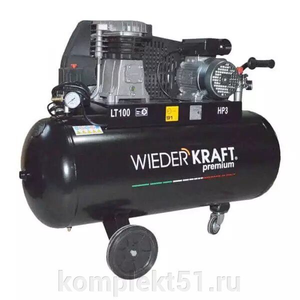 Компрессор WiederKraft WDK-91040 от компании Cпецкомплект - оборудование для автосервиса и шиномонтажа в Мурманске - фото 1