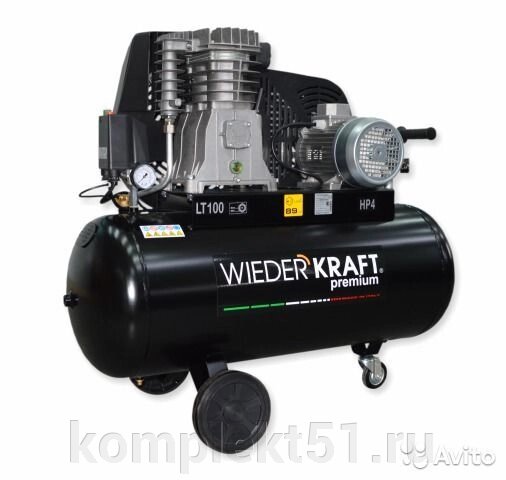 Компрессор WiederKraft WDK-91054 от компании Cпецкомплект - оборудование для автосервиса и шиномонтажа в Мурманске - фото 1