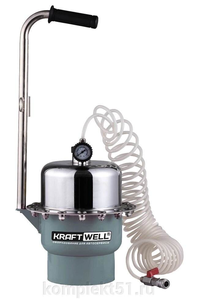 KraftWell KRW1883 Устройство пневматическое для прокачки гидросистем автомобиля от компании Cпецкомплект - оборудование для автосервиса и шиномонтажа в Мурманске - фото 1
