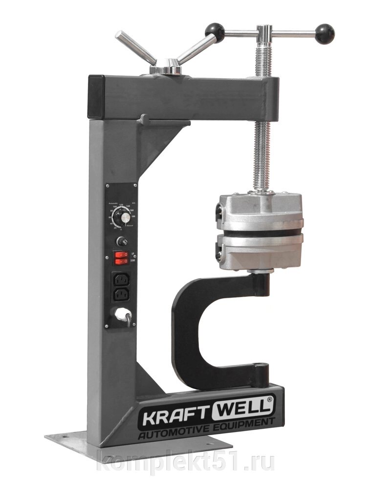 KraftWell KRW18VL Вулканизатор настольный с ручным прижимом от компании Cпецкомплект - оборудование для автосервиса и шиномонтажа в Мурманске - фото 1