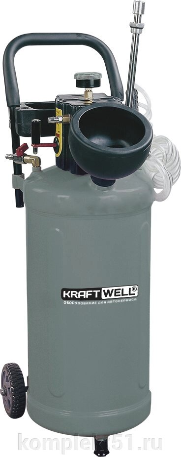 KraftWell KRW1910N Нагнетатель масла мобильный, с пневмоприводом от компании Cпецкомплект - оборудование для автосервиса и шиномонтажа в Мурманске - фото 1