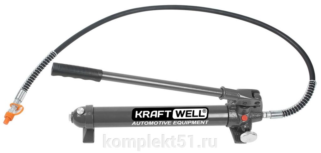 KraftWell KRWHP30 Насос гидравлический ручной 30 т от компании Cпецкомплект - оборудование для автосервиса и шиномонтажа в Мурманске - фото 1