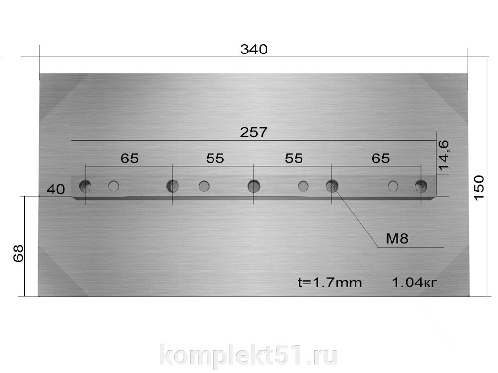 Лопасти для TSS DMD1000 (к-т из 4 лопастей) от компании Cпецкомплект - оборудование для автосервиса и шиномонтажа в Мурманске - фото 1