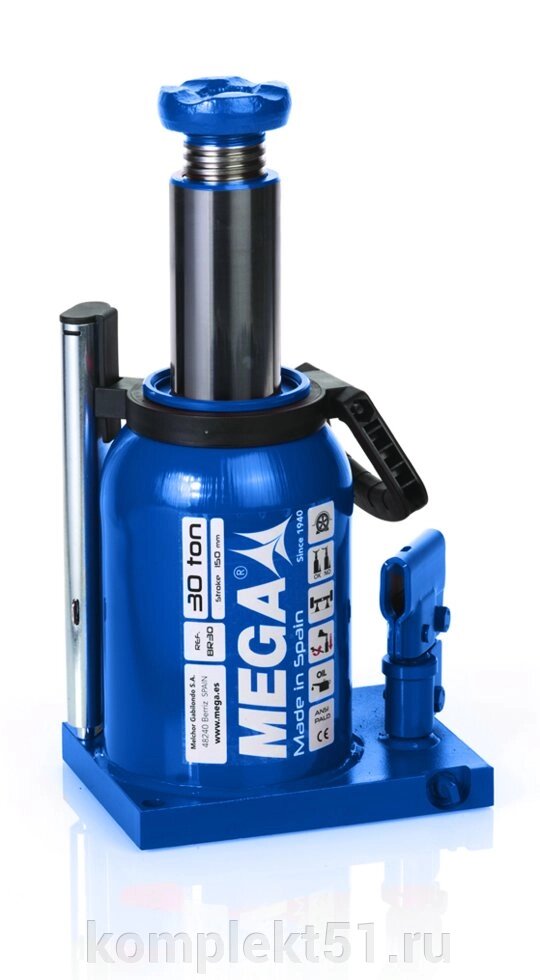 MEGA BR30 Домкрат бутылочный г/п 30000 кг. от компании Cпецкомплект - оборудование для автосервиса и шиномонтажа в Мурманске - фото 1