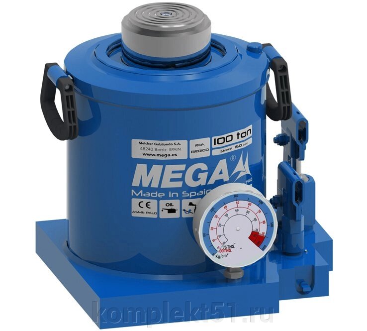 MEGA MGD100 Домкрат бутылочный г/п 100 000 кг. от компании Cпецкомплект - оборудование для автосервиса и шиномонтажа в Мурманске - фото 1