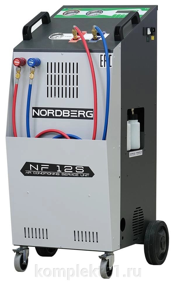 NORDBERG Автоматическая установка для заправки автомобильных кондиционеров, 12 л Nordberg NF12S от компании Cпецкомплект - оборудование для автосервиса и шиномонтажа в Мурманске - фото 1