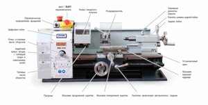 ТОКАРНЫЙ СТАНОК ПО МЕТАЛЛУ MML 1830 V