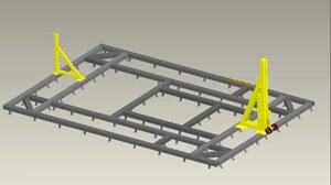 ATIS G7 Рама напольная для правки кузовов автомобилей, размер 4,5х7 метров