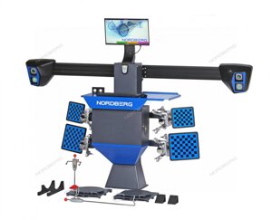 Стенд сход-развал 3D, укороченная колонна для ям NORDBERG C802PIT_синий