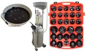 Комплект: Маслосборник TS-2097 + ES-0903 Набор съемников масляных фильтров